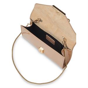 LK Bennett Lucy Nude Patent Clutch